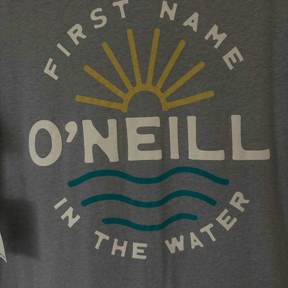 O'Neill blue Tee with Sunburst Design